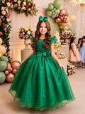 Vestido Mini Miss Longo Suzy Verde Bandeira - Festa