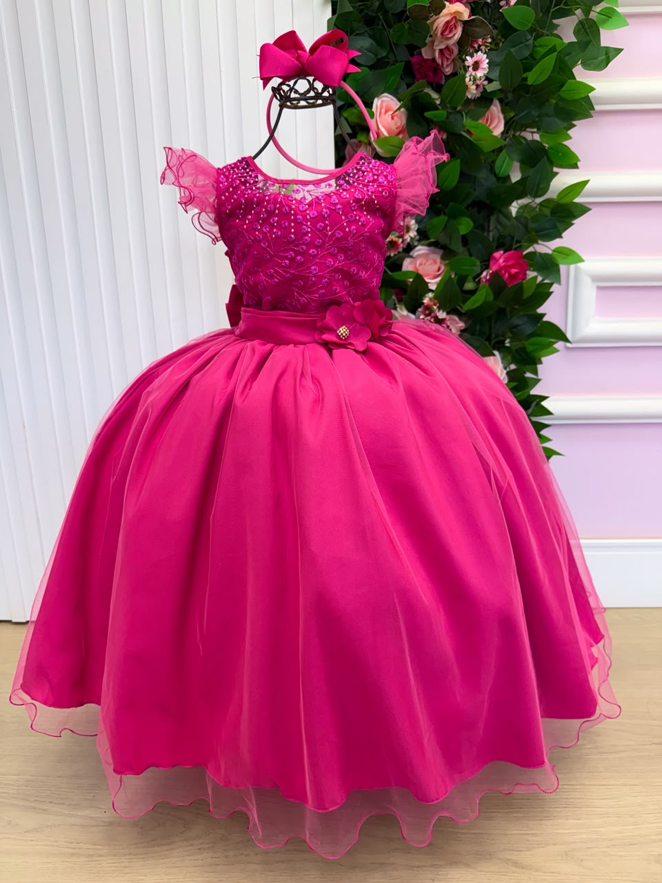 Vestido Longo Festa Mini Miss Suzy Rosa Pink - Festa