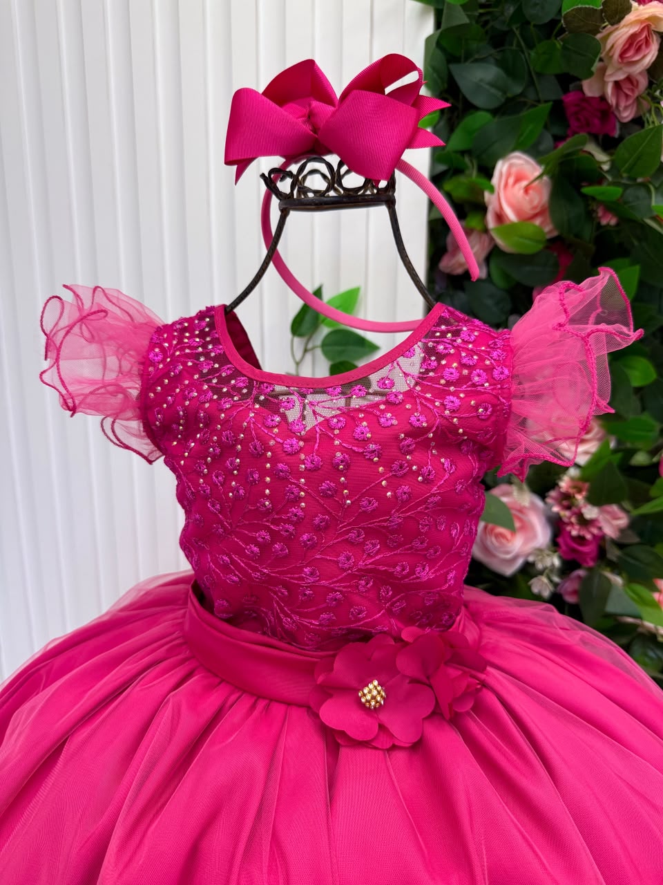 Vestido Longo Festa Mini Miss Suzy Rosa Pink - Festa