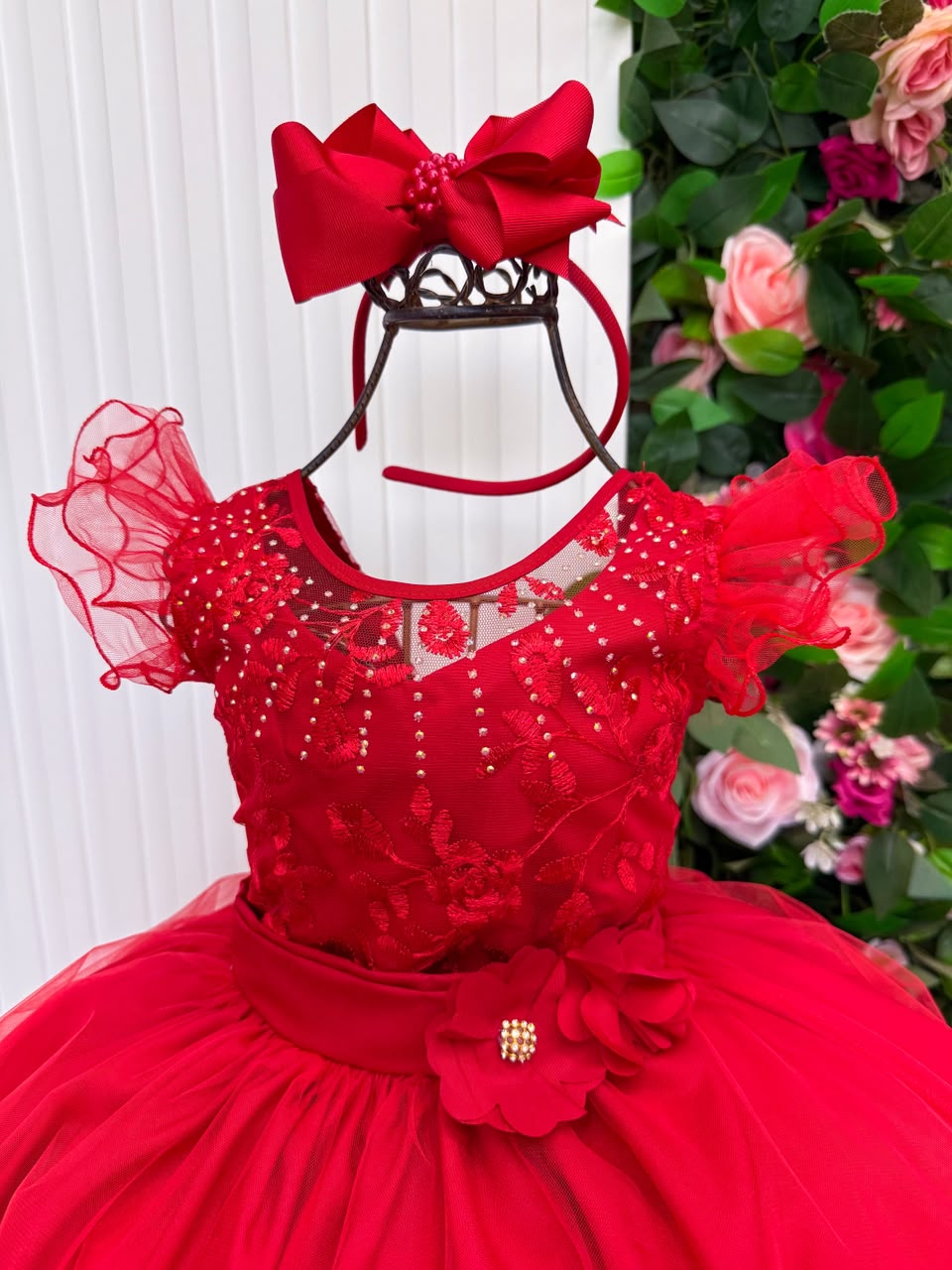 Vestido Mini Miss Longo Suzy Vermelho - Festa