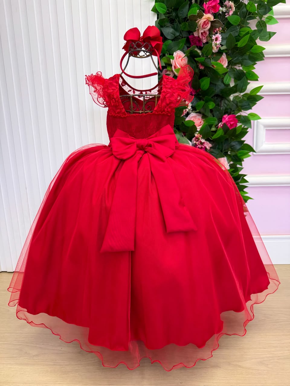 Vestido Mini Miss Longo Suzy Vermelho - Festa