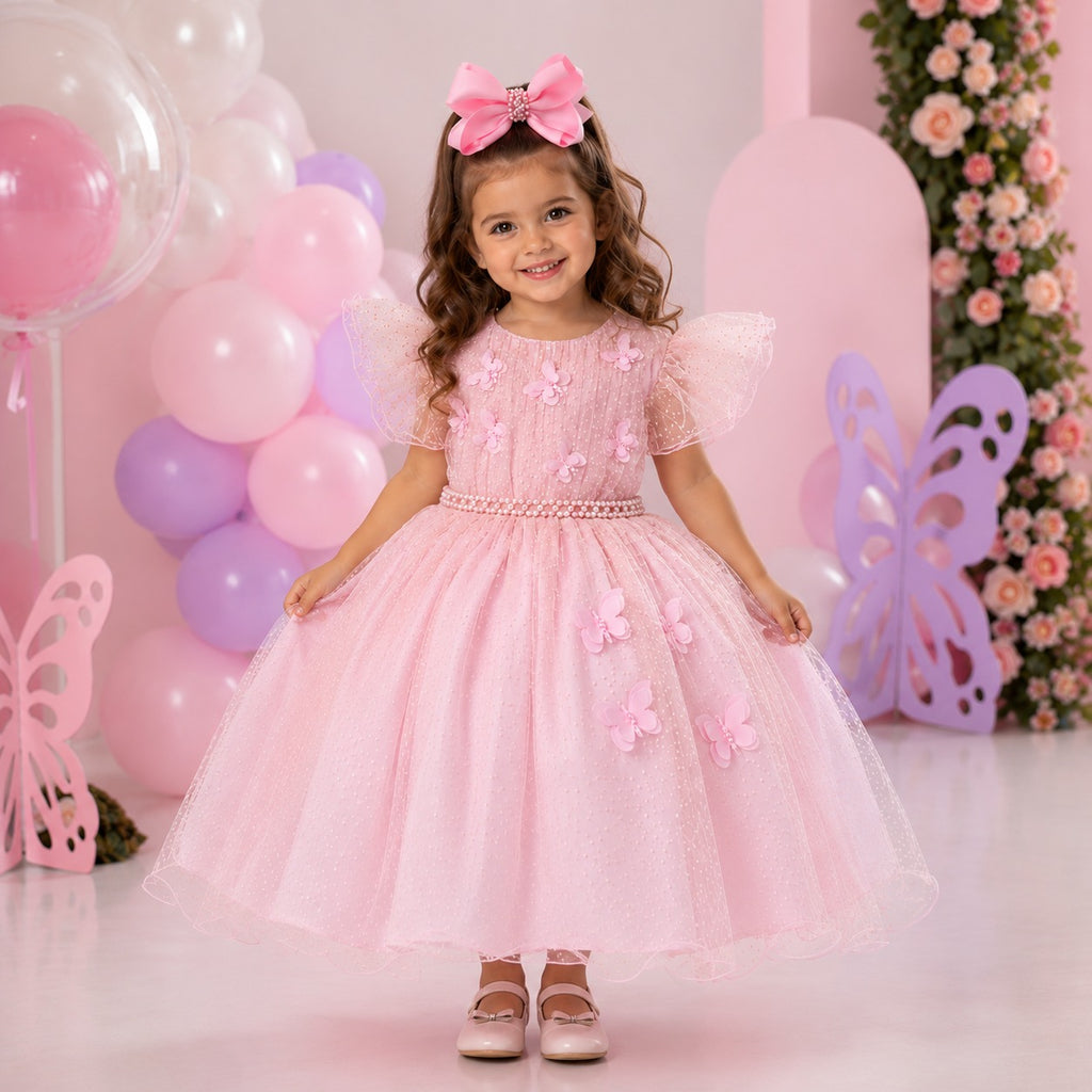 Vestido Menina Bonita Maju Rosa (VESTMNBNTMJRS)