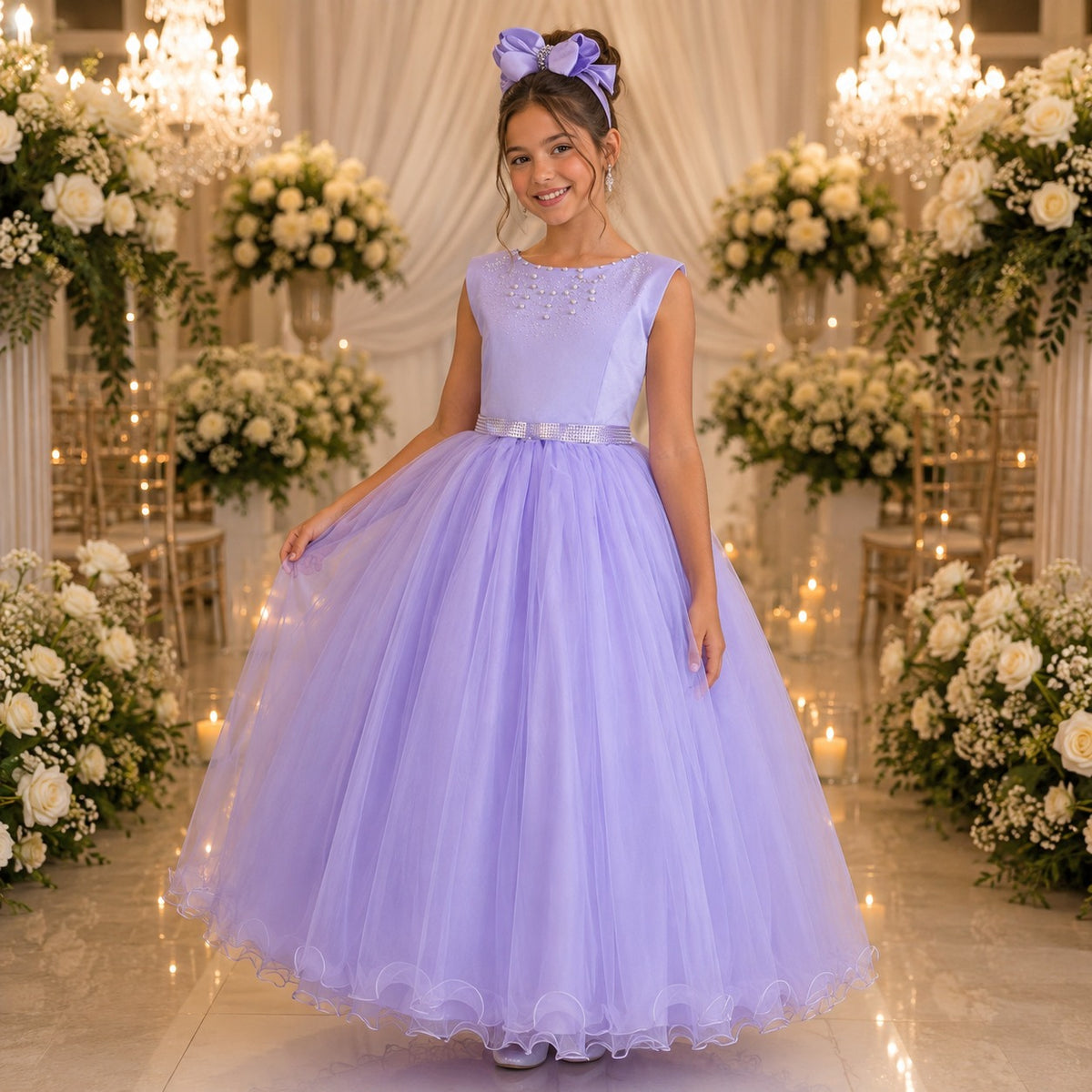 Vestido Enjoy Longo Regata Lilás (VESTENJLGRGTLIL)