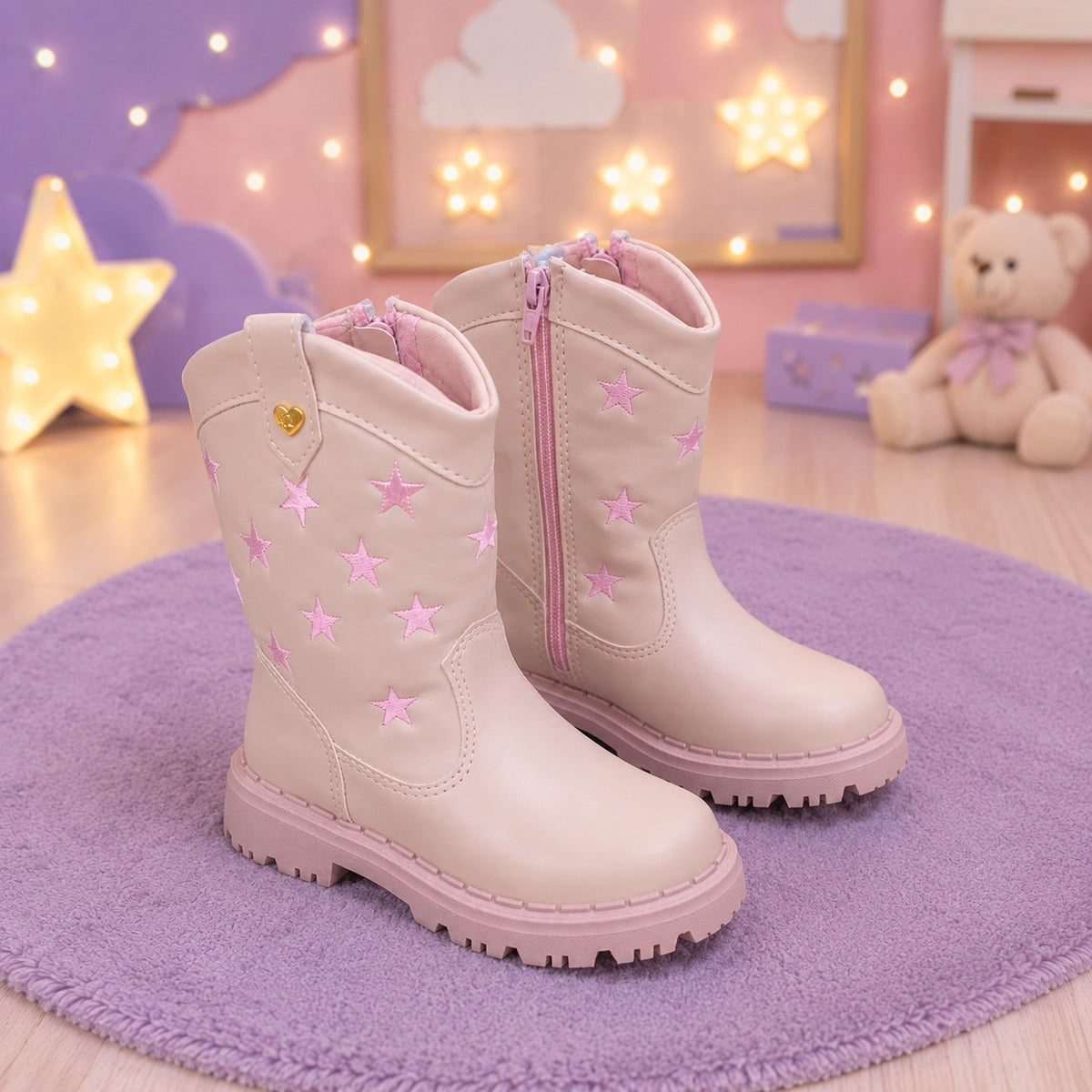 Bota Nilqi Manu Rose Estrela Modelo 2 (BTNLQRSESTLMDL)