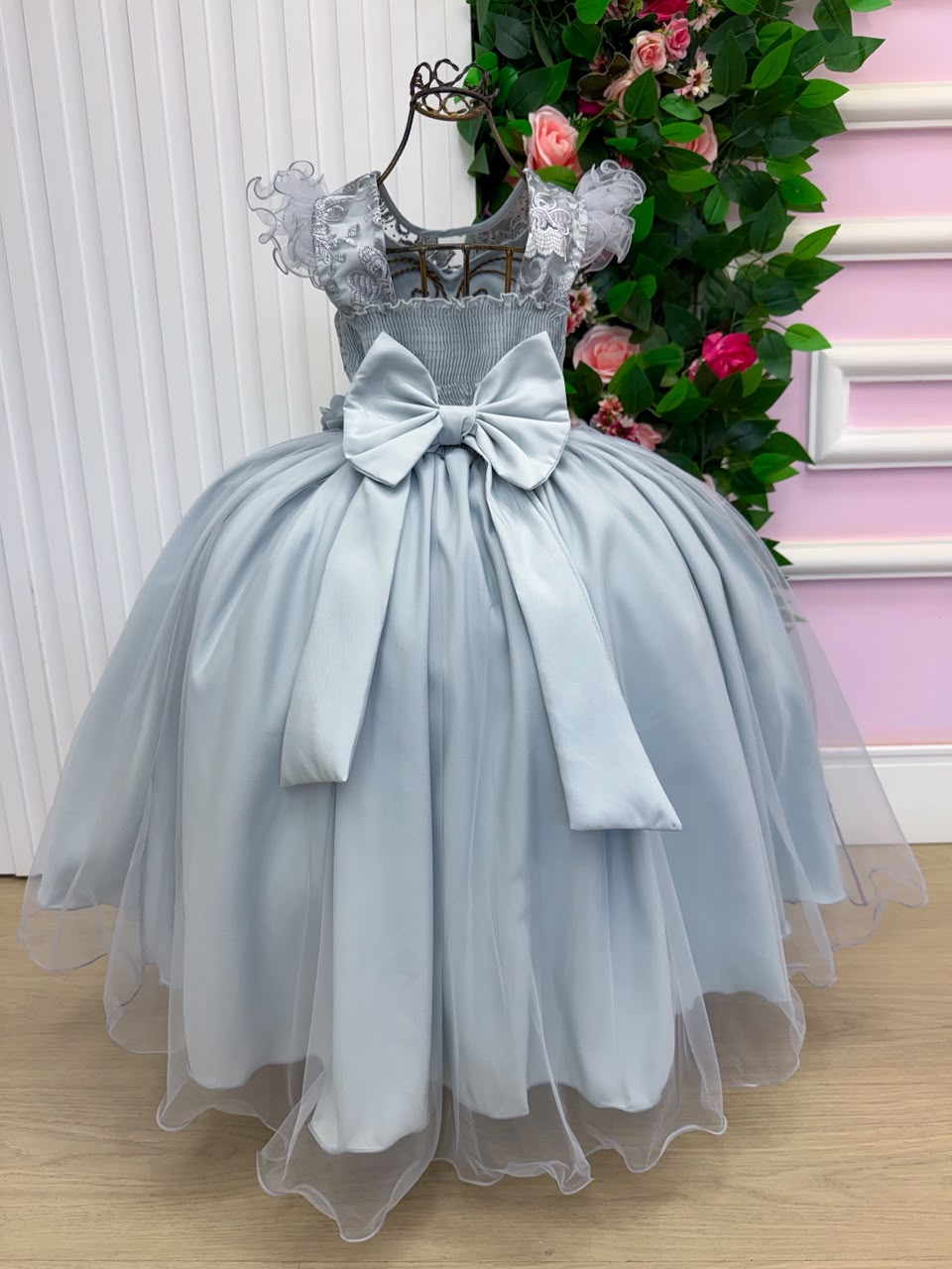 Vestido Mini Miss Longo Suzy Prata - Festa