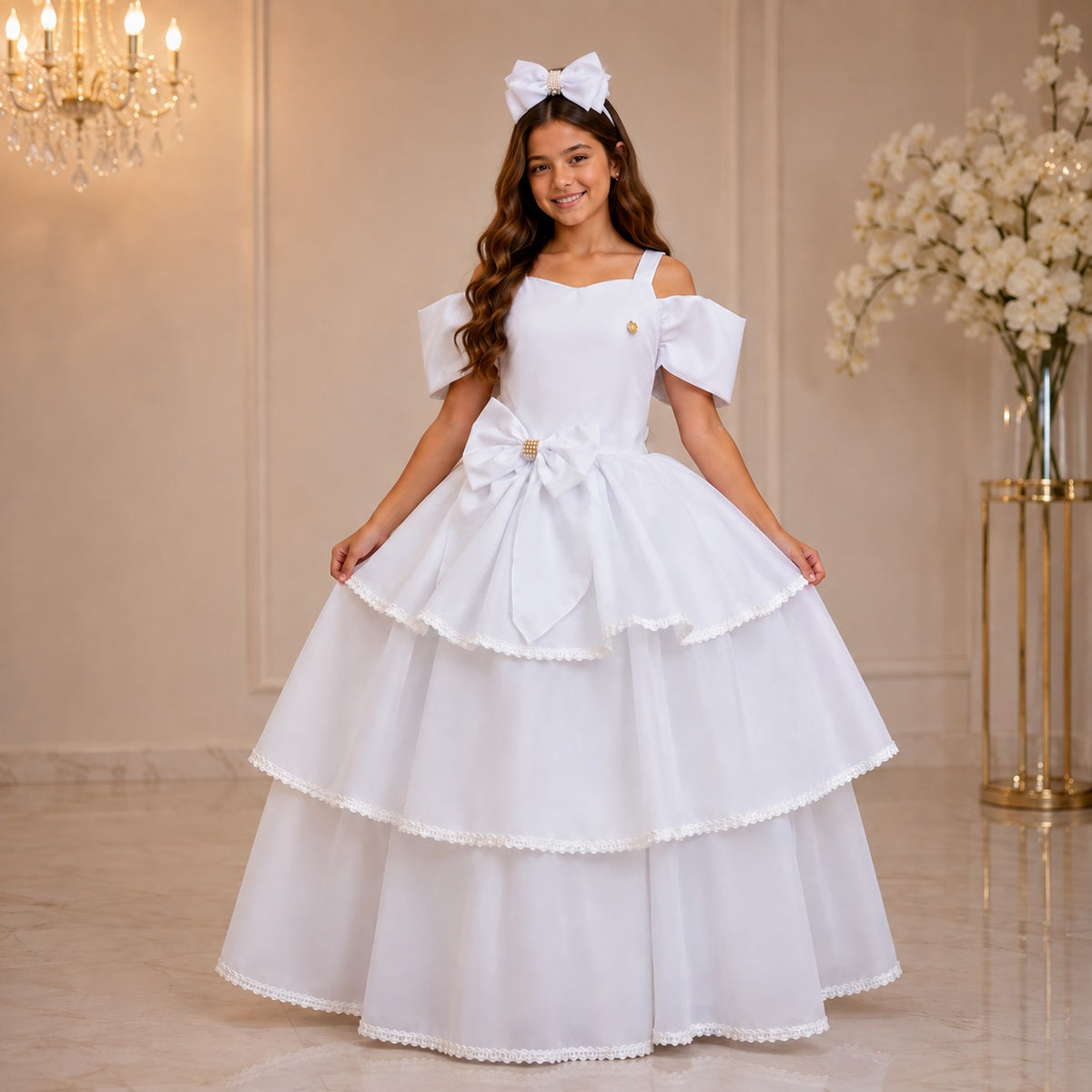 Vestido Banana Club Longo Safira Branco