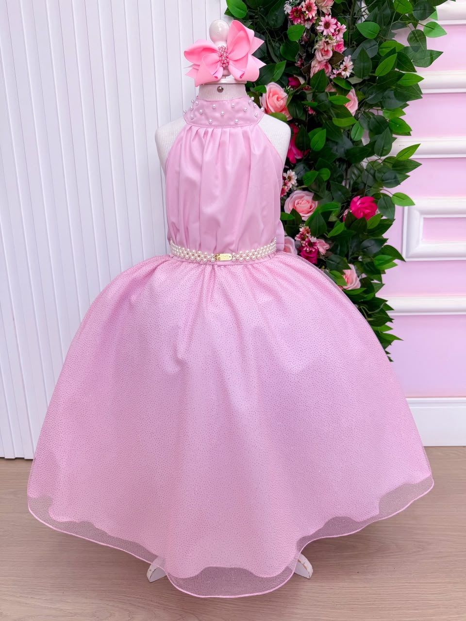 Vestido Banana Club Longo Âmbar Rosa