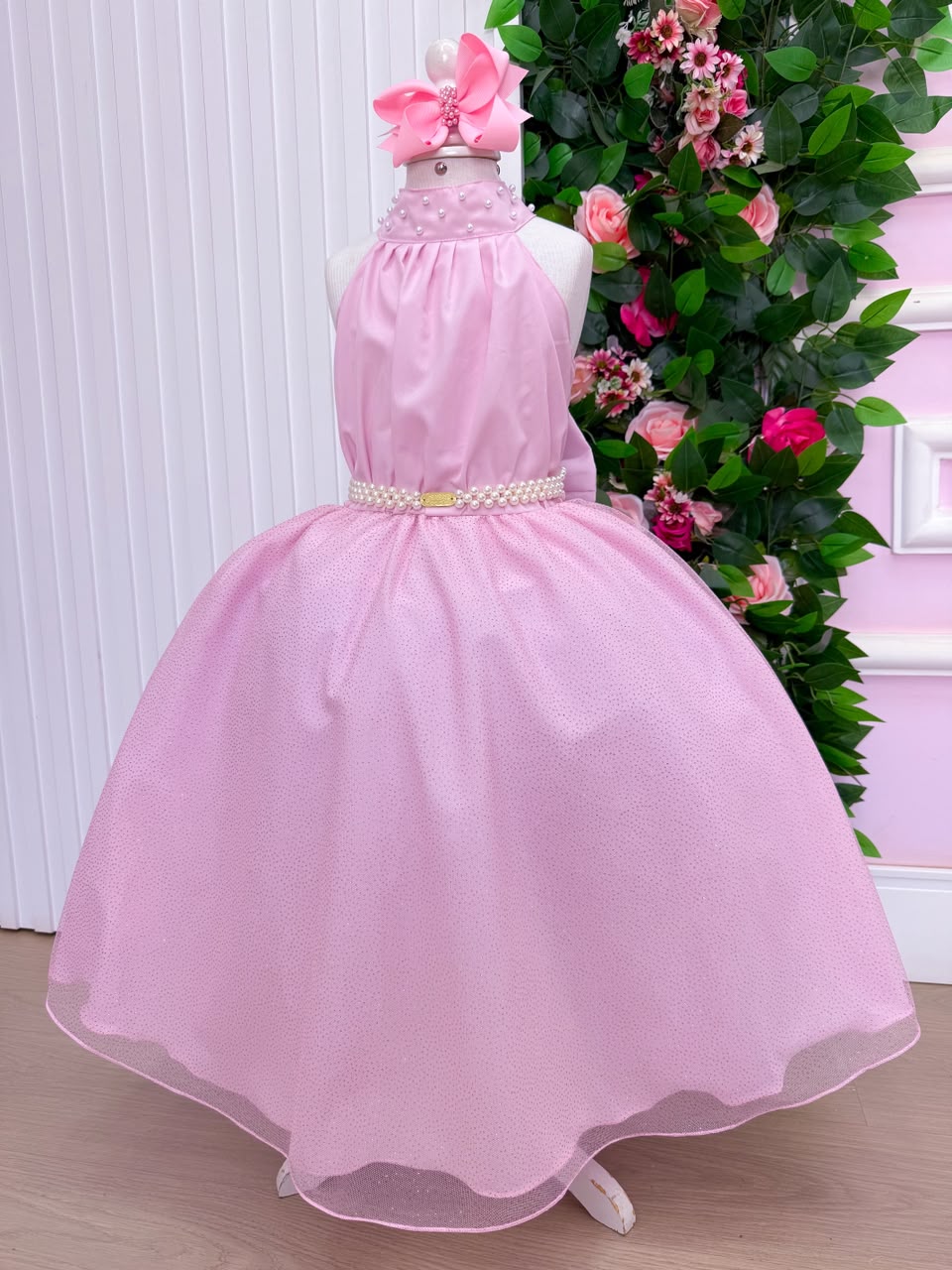 Vestido Banana Club Longo Âmbar Rosa