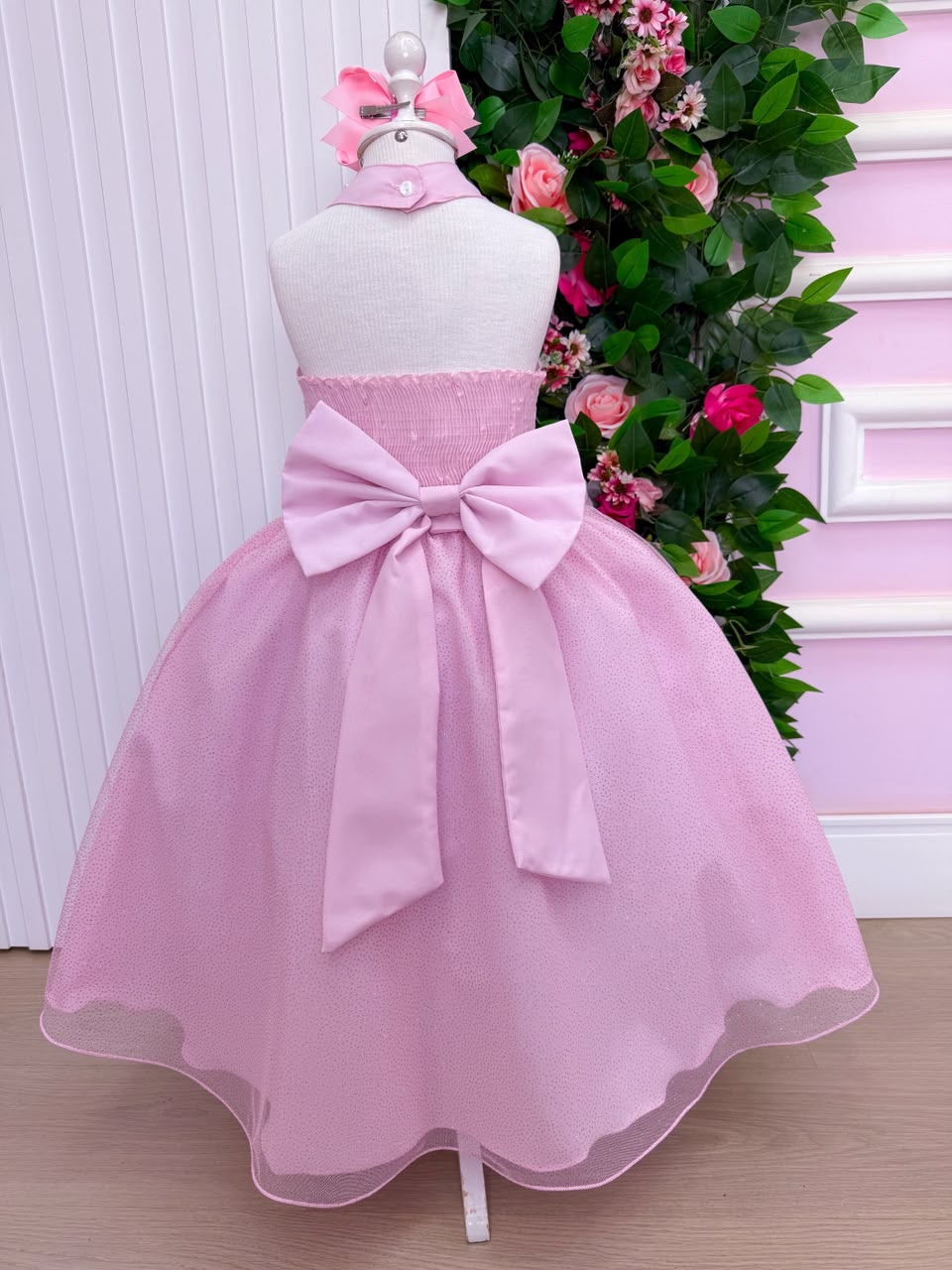 Vestido Banana Club Longo Âmbar Rosa
