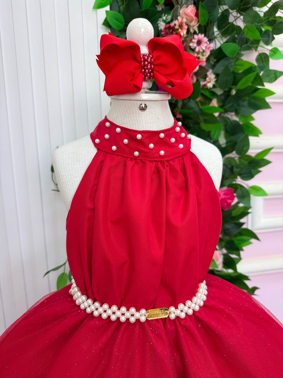 Vestido Banana Club Longo Âmbar Vermelho