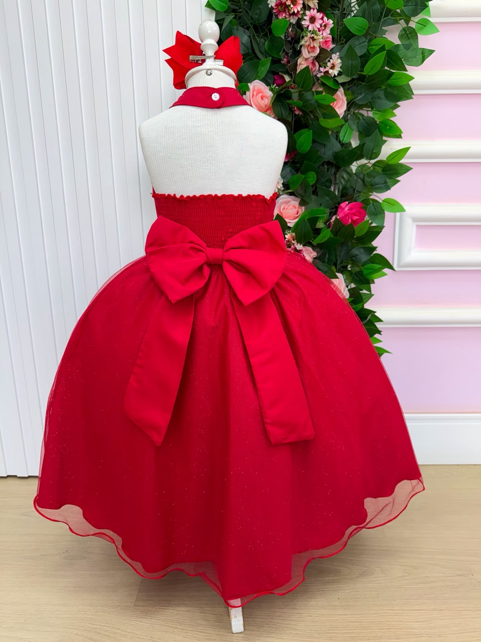 Vestido Banana Club Longo Âmbar Vermelho