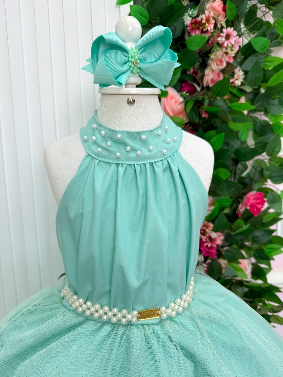 Vestido Banana Club Longo Âmbar Verde Menta