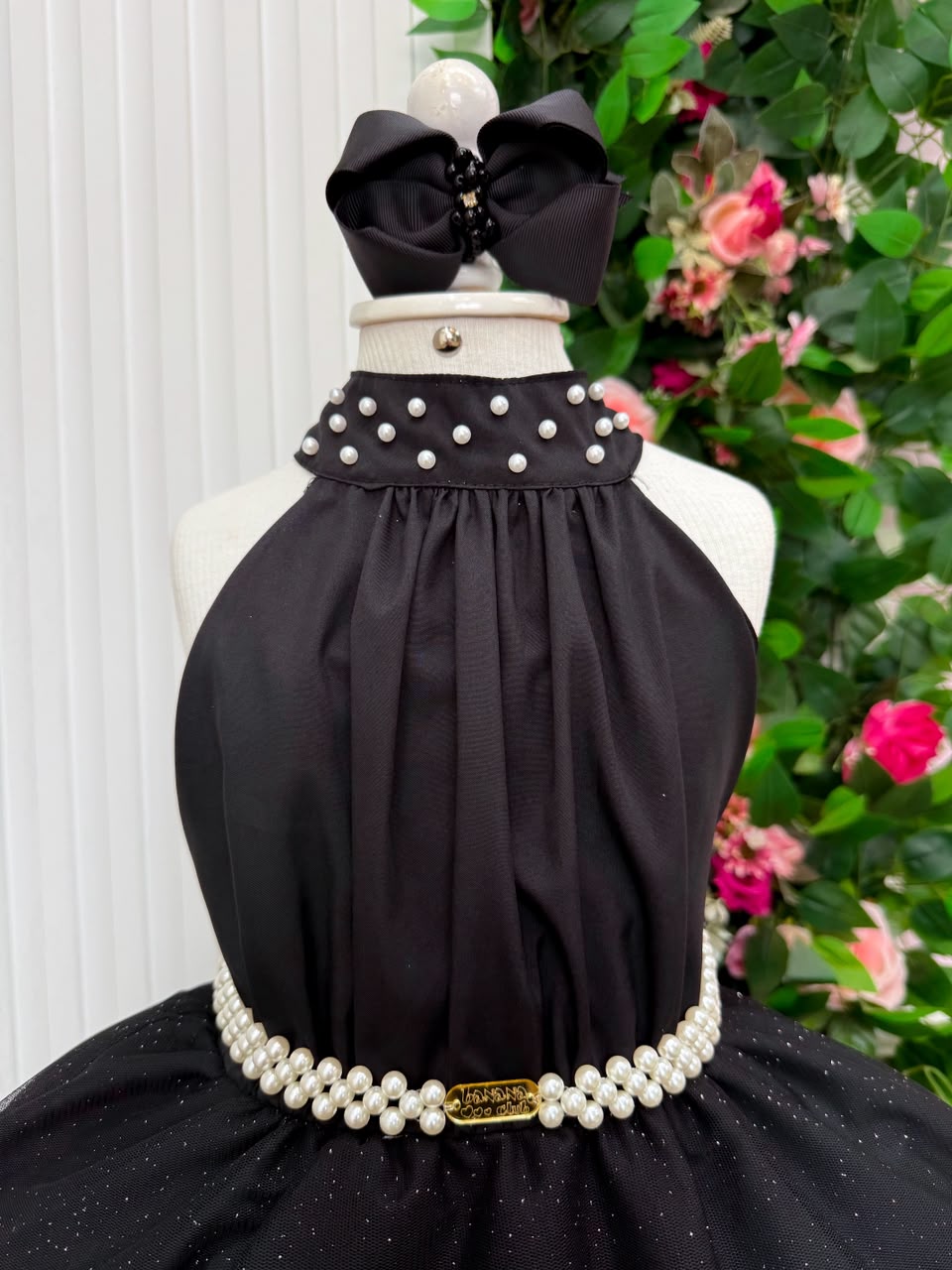 Vestido Banana Club Longo Âmbar Preto