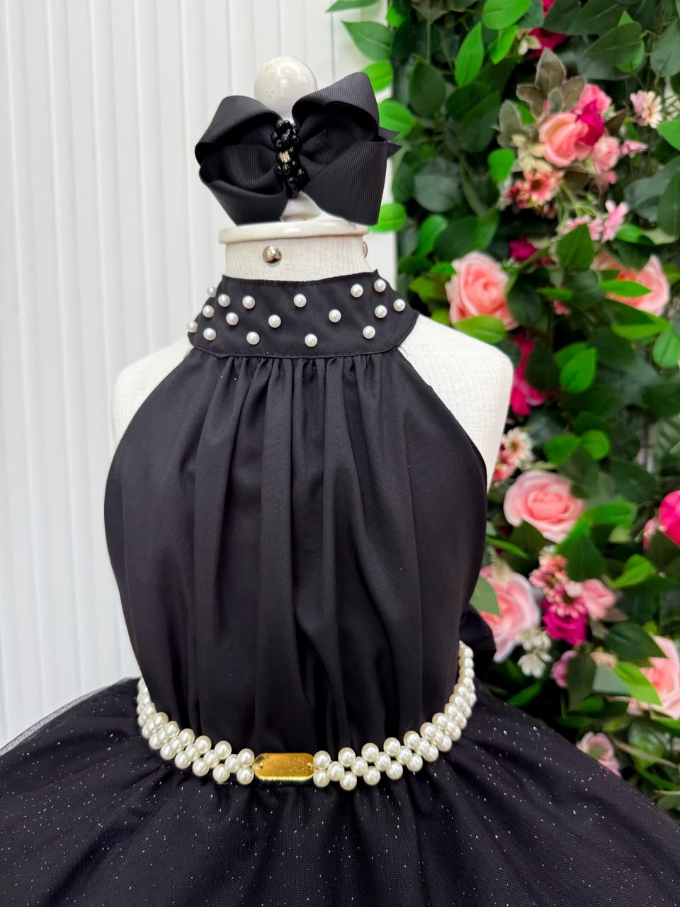 Vestido Banana Club Longo Âmbar Preto
