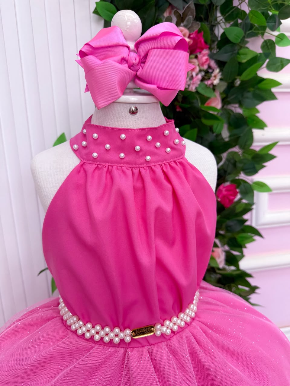 Vestido Banana Club Longo Âmbar Rosa Chiclete