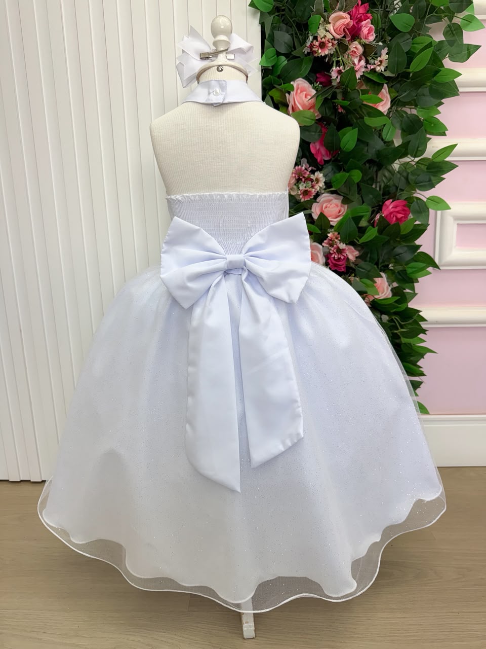 Vestido Banana Club Longo Âmbar Branco
