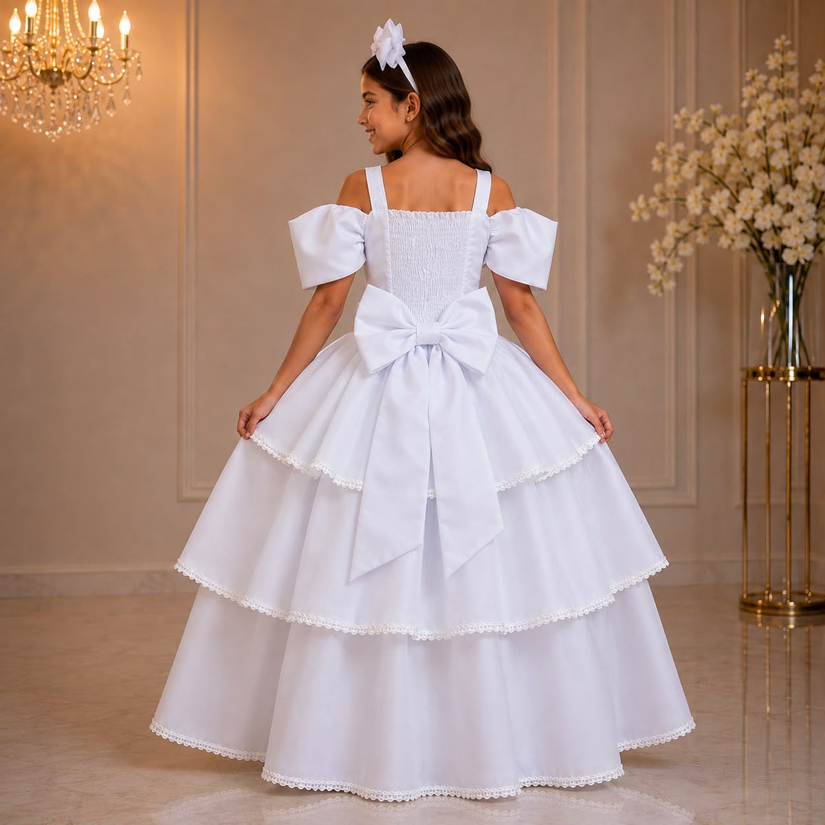 Vestido Banana Club Longo Safira Branco