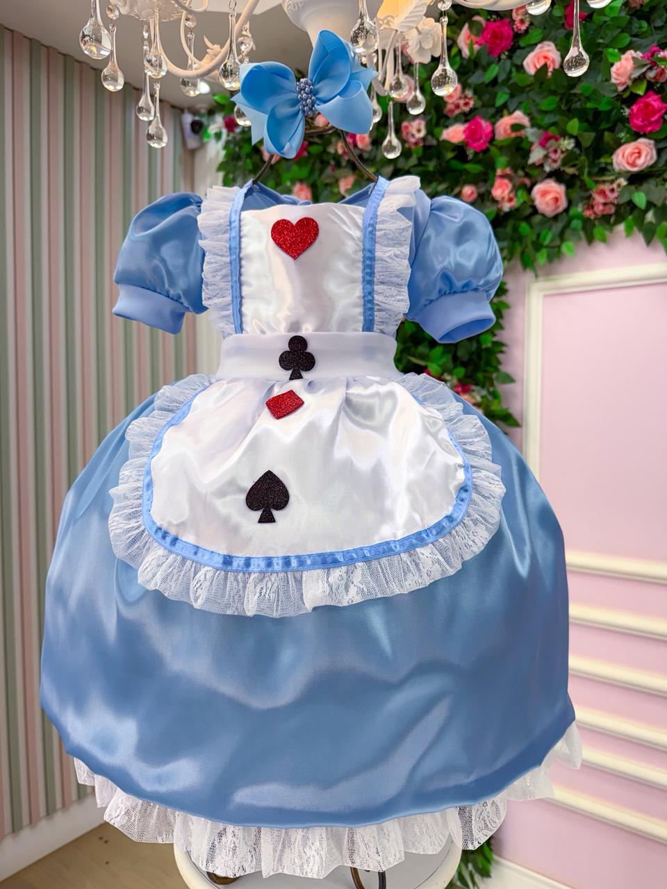 Fantasia Princesa Belli Doce Realeza - Mundo Encantado Azul