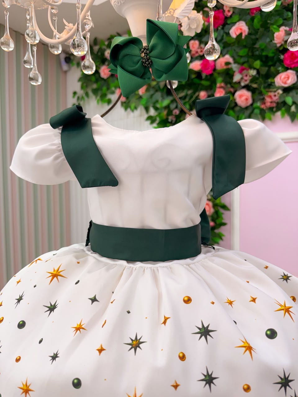 Vestido Marie Magia da Formatura ABC Aquarela Verde Esmeralda